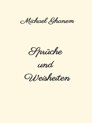 cover image of Sprüche und Weisheiten